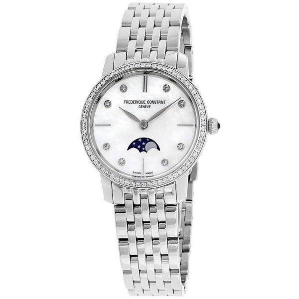 Frederique Constant Women's FC-206MPWD1SD6B Slimline Stainless Steel Watch