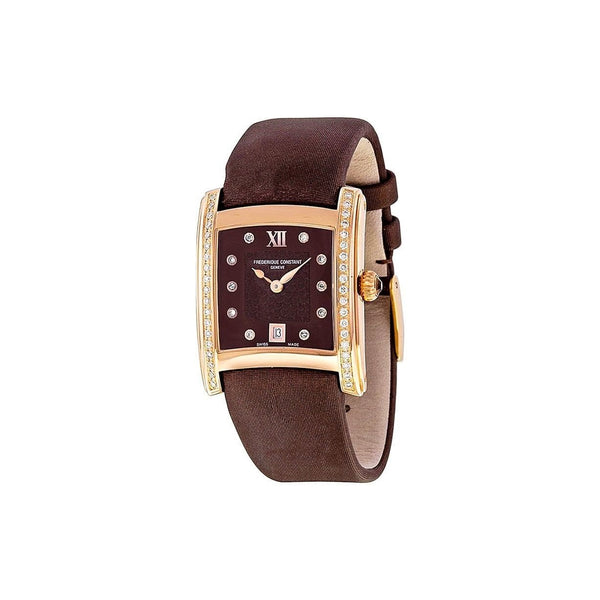 Frederique Constant Women's FC-220CHD2ECD4 Delight Brown Satin Watch