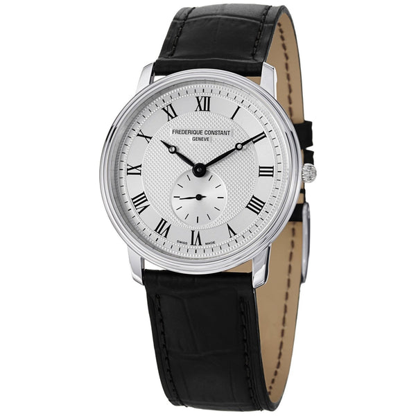 Frederique Constant Men's FC-235M4S6 Slimline Black Leather Watch