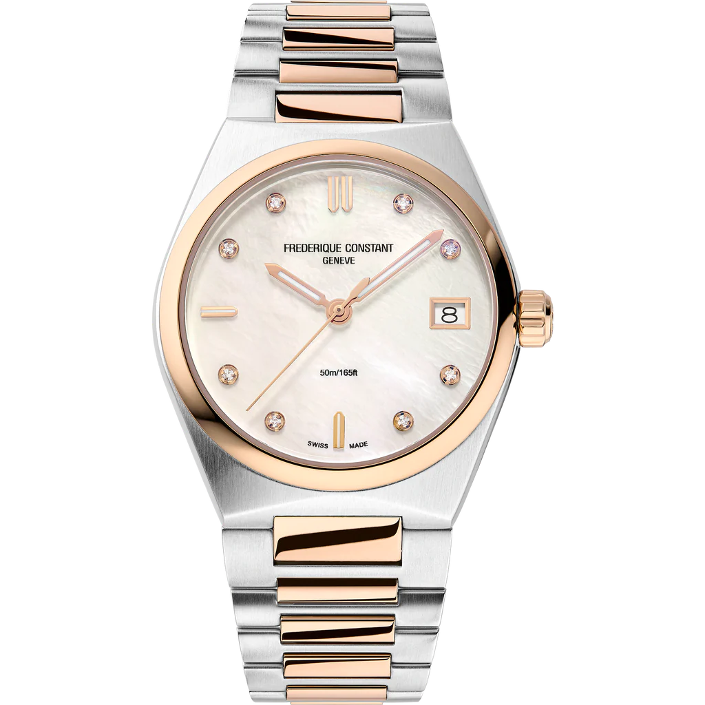 Frederique Highlife Ladies Quartz Two Tone Rose Gold