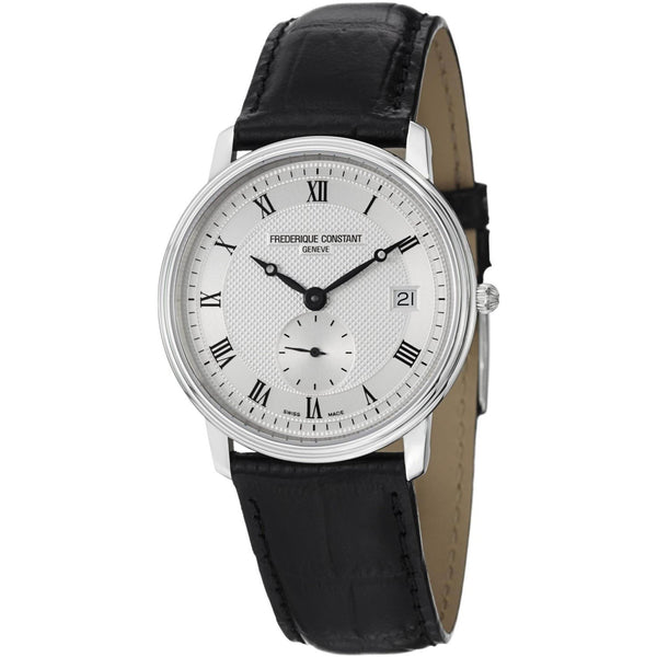 Frederique Constant Men's FC-245M4S6 Slimline Black Leather Watch