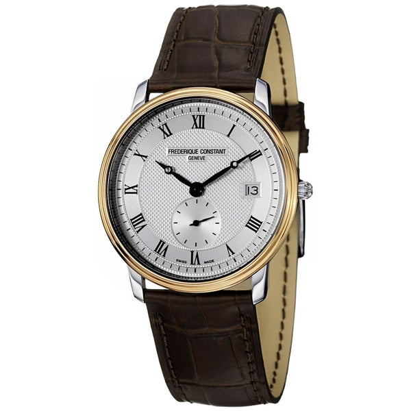 Frederique Constant Men's FC-245M4SZ7 Slimline Brown Leather Watch