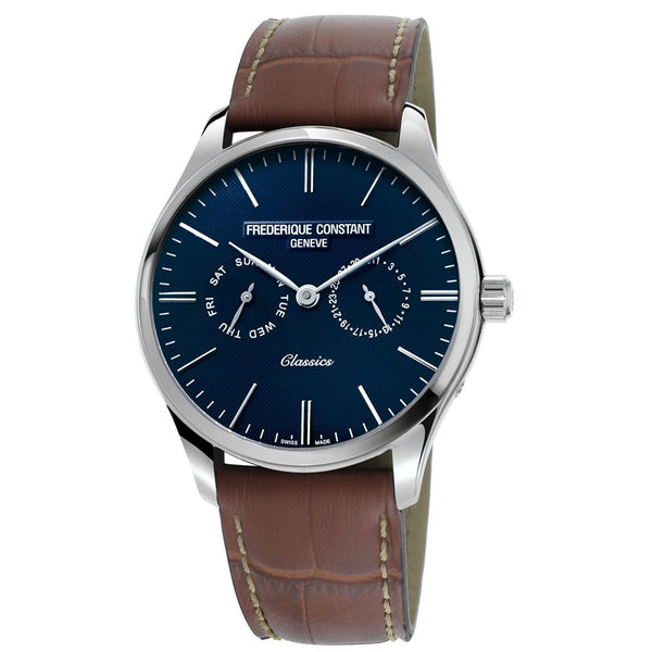 Frederique Constant Men's FC-259NT5B6 Classics Brown Leather Watch