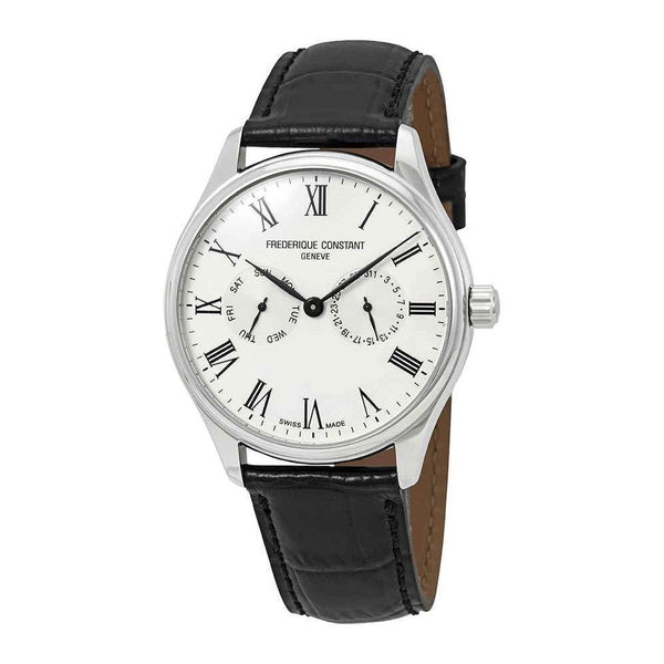Frederique Constant Men's FC-259WR5B6 Classics Black Leather Watch