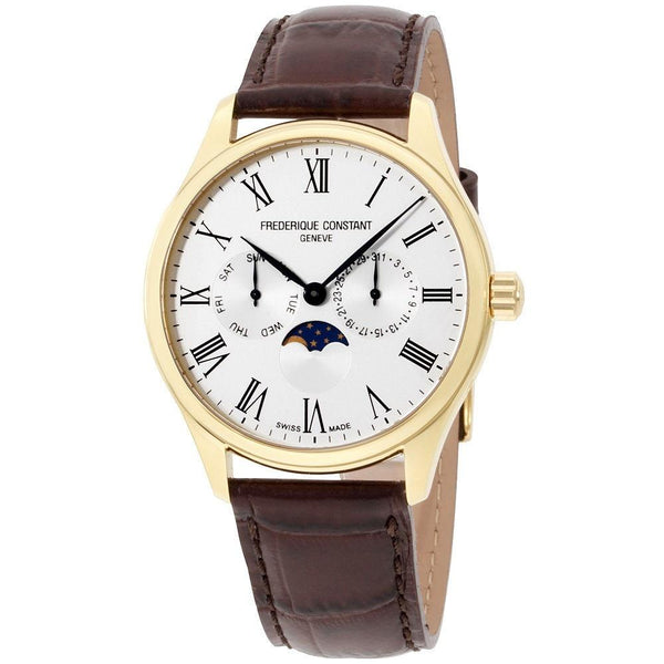 Frederique Constant Men's FC-260WR5B5 Classics Brown Leather Watch