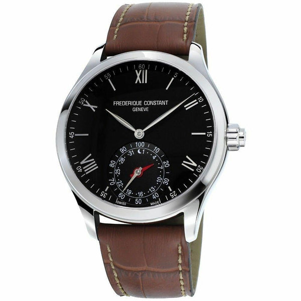 Frederique Constant Men's FC-285B5B6 Horological Smartwatch Brown Leather Watch