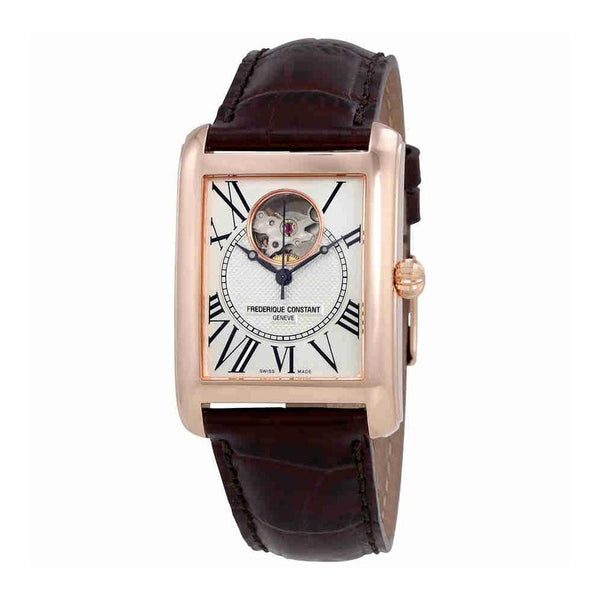 Frederique Constant Unisex FC-310MC4S34 Carree Brown Leather Watch