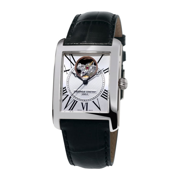 Frederique Constant Unisex FC-310MC4S36 Carree Black Leather Watch
