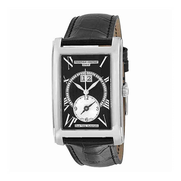 Frederique Constant Men's FC-325BS4C26 Carree Black Leather Watch