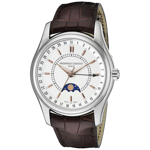 Frederique Constant Men's FC-330V6B6 Index Brown Leather Watch