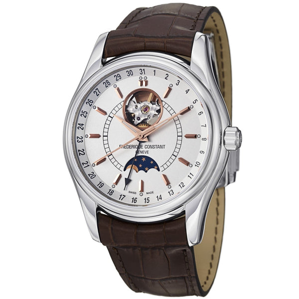 Frederique Constant Men's FC-335V6B6 Index Brown Leather Watch