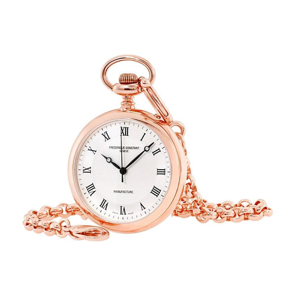 Frederique Constant Unisex FC-700MC6PW4 Manufacture Rose Gold-Tone Stainless Steel Band Watch