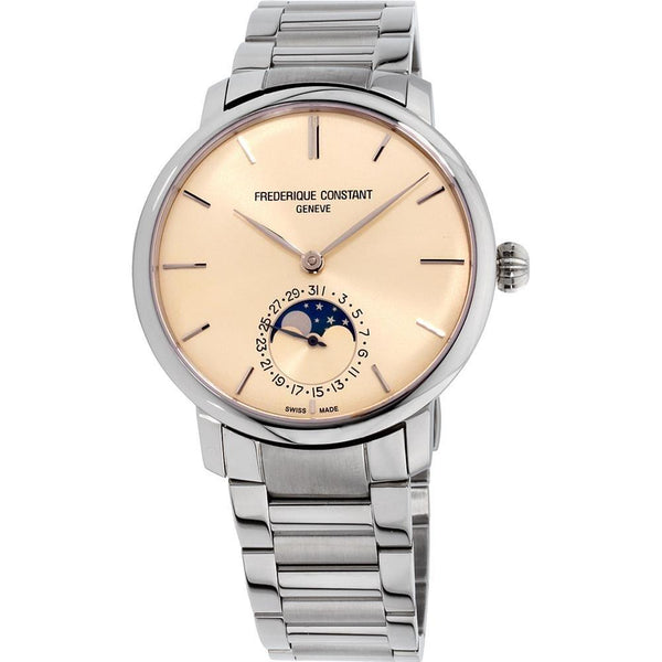 Frederique Constant Men's FC-705S4S6B2 Manufacture Moonphase display at 6 o'clock position Stainless Steel Watch
