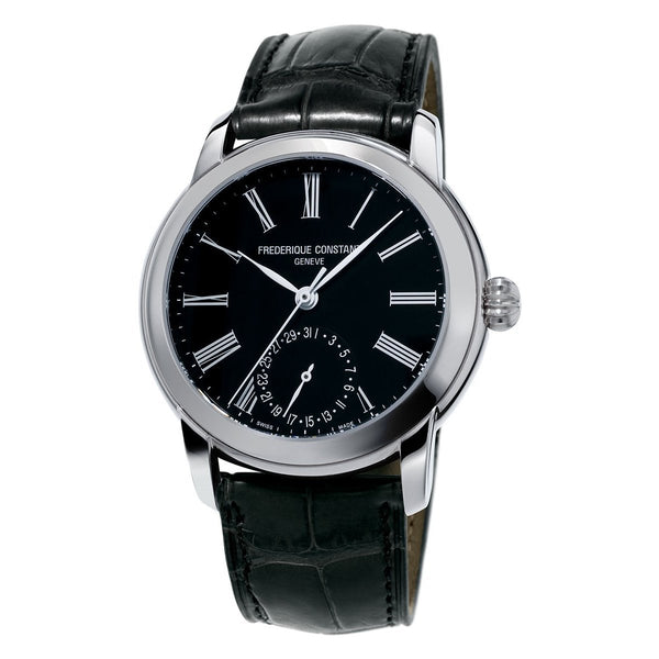 Frederique Constant Men's FC-710MB4H6 Slimline Black Leather Watch