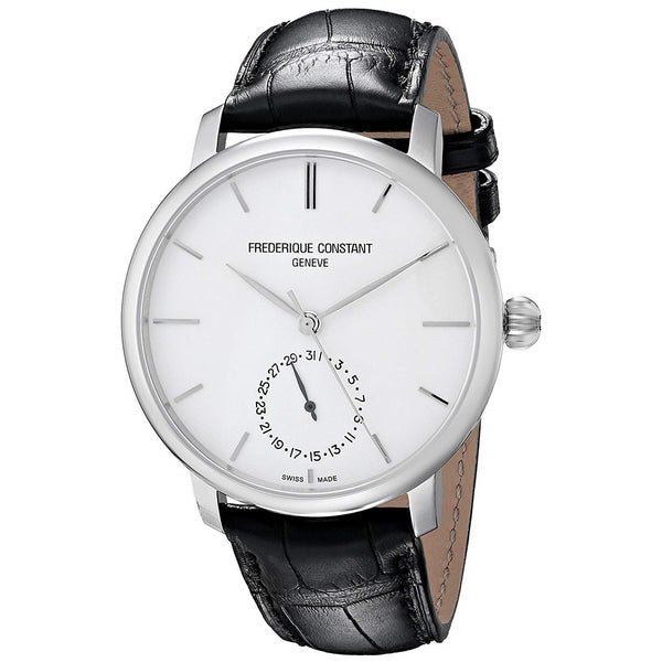 Frederique Constant Men's FC-710S4S6 Slimline Black Leather Watch