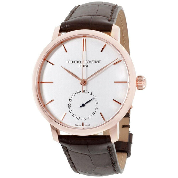 Frederique Constant Men's FC-710V4S4 Manufacture Slimline Brown Leather Watch