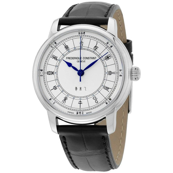 Frederique Constant Men's FC-724CC4H6 Manufacture Black Leather Watch