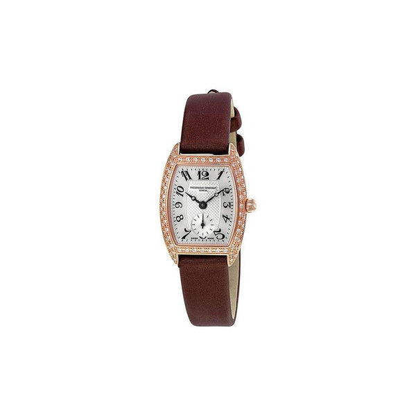 Frederique Constant Women's FC235M1TPV24 Art Deco Black Cloth Watch