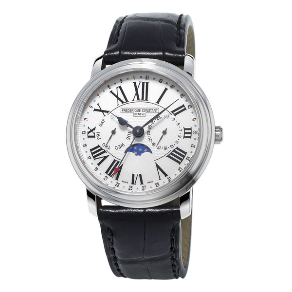 Frederique Constant Men's FC270M4P6 Classic Black Leather Watch