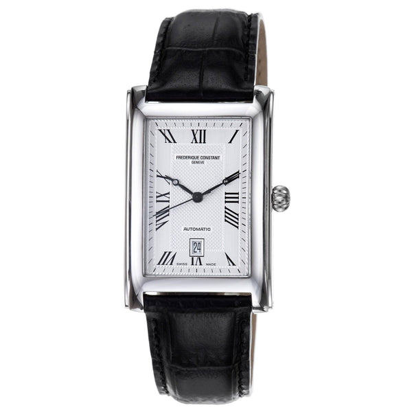 Frederique Constant Men's FC303MC4C26 Carree Black Leather Watch