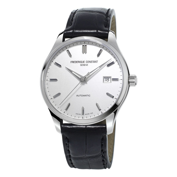 Frederique Constant Men's FC303S5B6 Classic Black Leather Watch