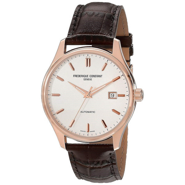 Frederique Constant Men's FC303V5B4 Classic Brown Leather Watch