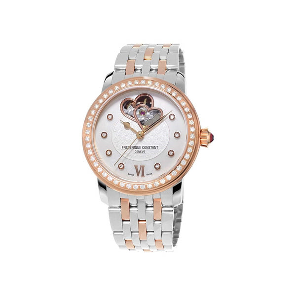 Frederique Constant Women's FC310WHF2PD2B3 World Heart Federation Diamond Two-Tone Stainless Steel Watch