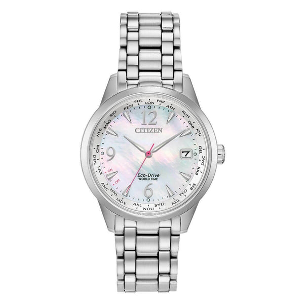 Citizen Women's FC8000-55D World Time  Stainless Steel Watch