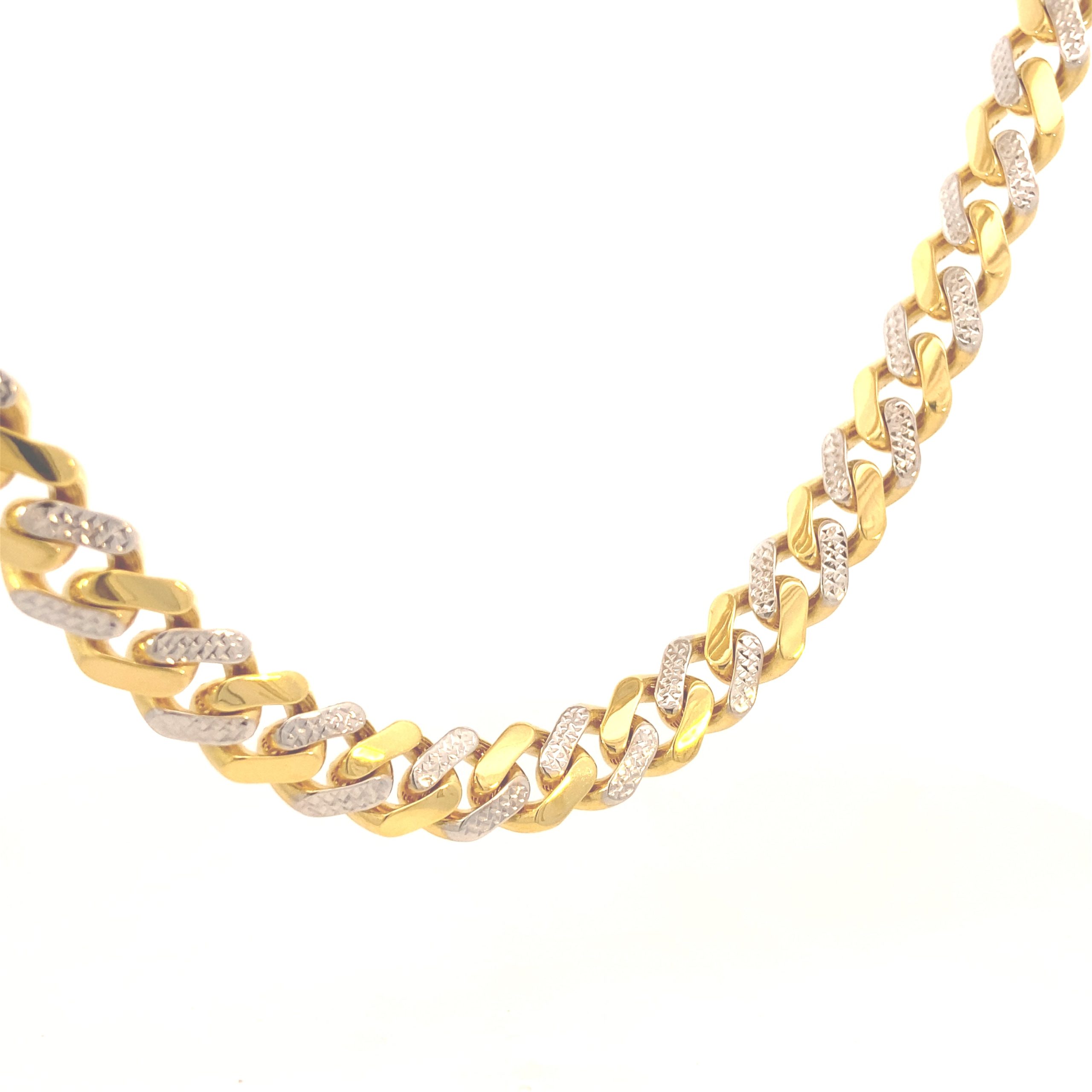 14K Gold Miami Cuban Pave Neck Box Clasp