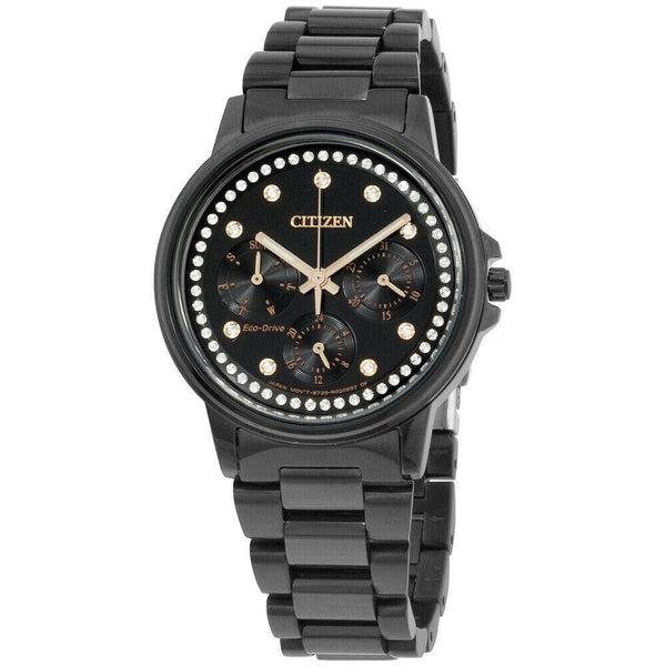 Citizen Women's FD2047-58E Silhouette Black Stainless Steel Watch