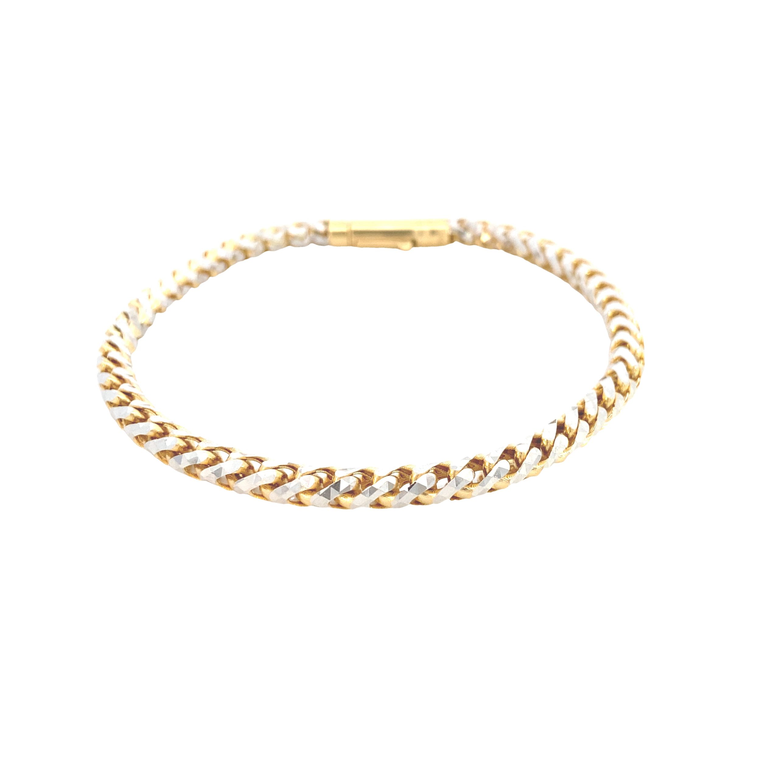 14K Gold 2/t Franco Bracelet