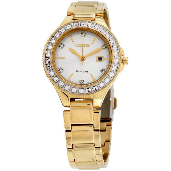 Citizen Women's FE1192-58A Silhouette Crystal Gold-Tone Stainless Steel Watch