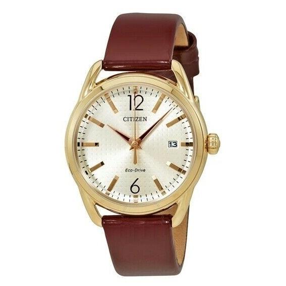 Citizen Women's FE6083-05P Drive Red Leather Watch