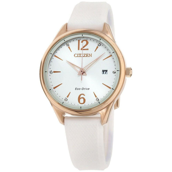 Citizen Women's FE6103-00A Chandler White Silicone Watch