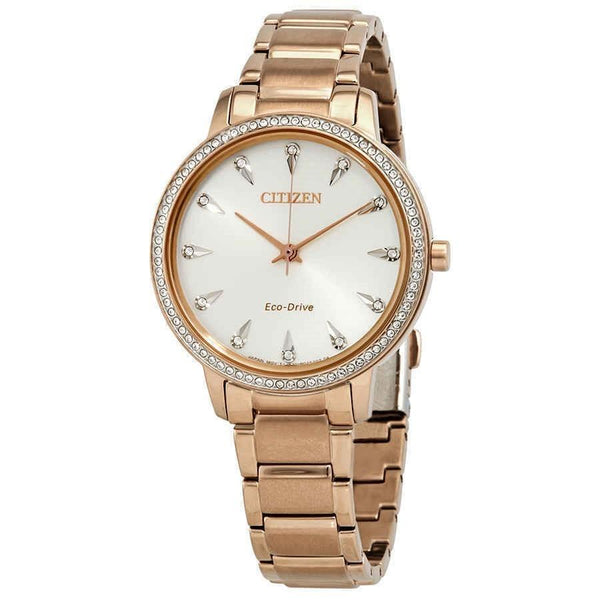 Citizen Women's FE7043-55A Silhouette Crystal Rose Gold-Tone Stainless Steel Watch