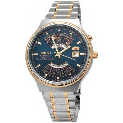 Orient Men's FEU00000DW Perpetual Calendar Two-Tone Stainless Steel Watch