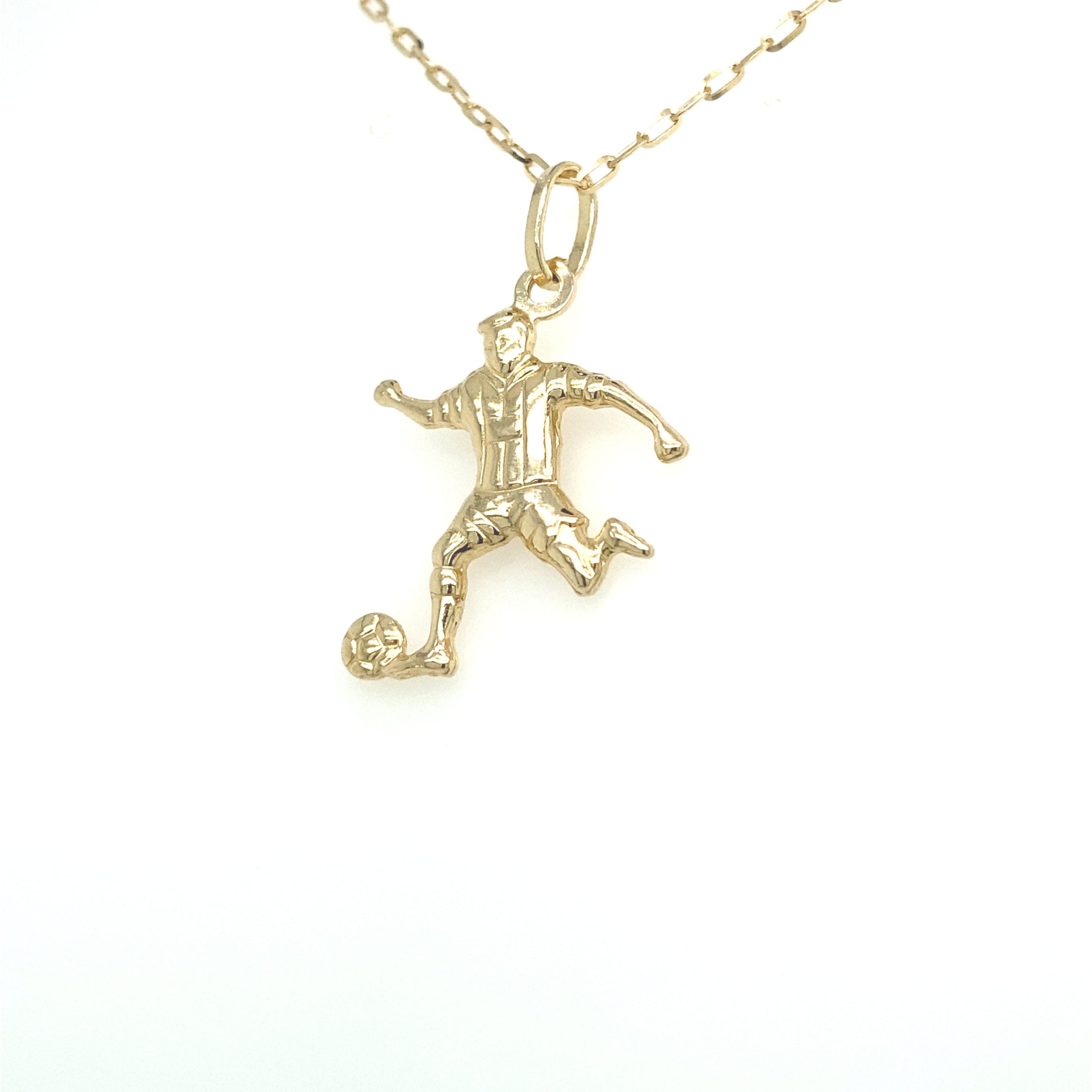 14k Gold Soccer Image Pendant