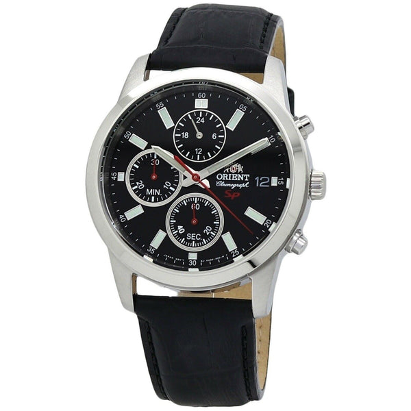 Orient Men's FKU00004B0 SP Chronograph Chronograph Black Leather Watch