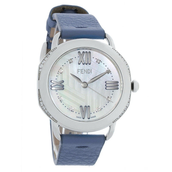 Fendi Women's FOR354XXUF03AD Selleria  Blue Leather Watch