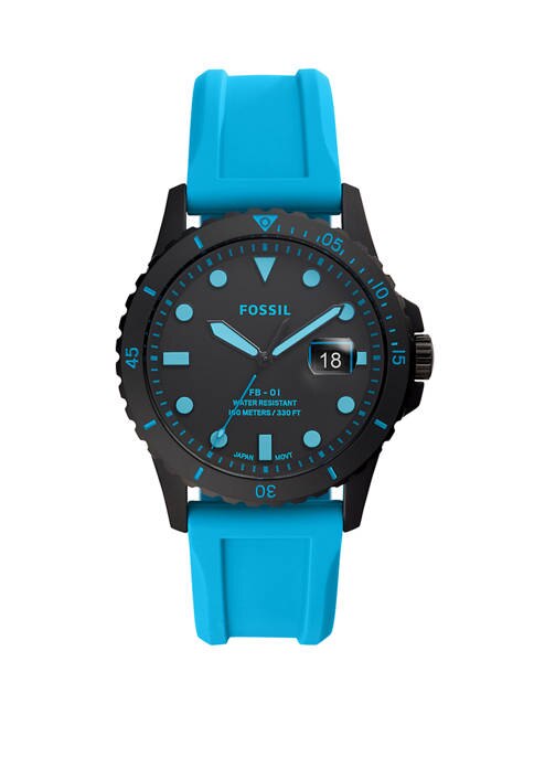 FB-01 Watch (Black/Neon Blue)