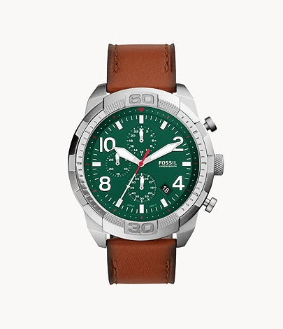 Bronson Chronograph Luggage Leather Watch