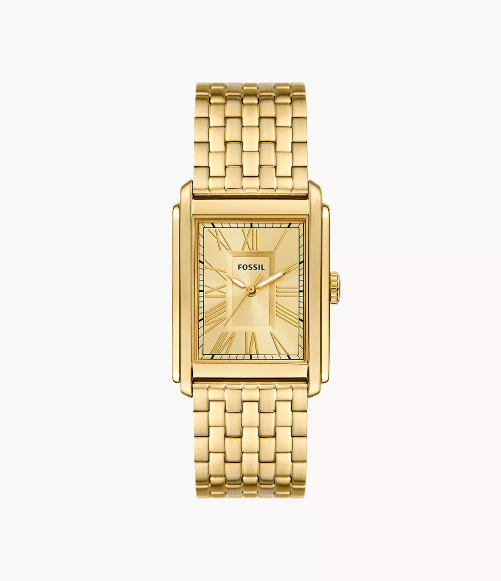 Carraway Three-Hand Gold-Tone Stainless Steel Watch