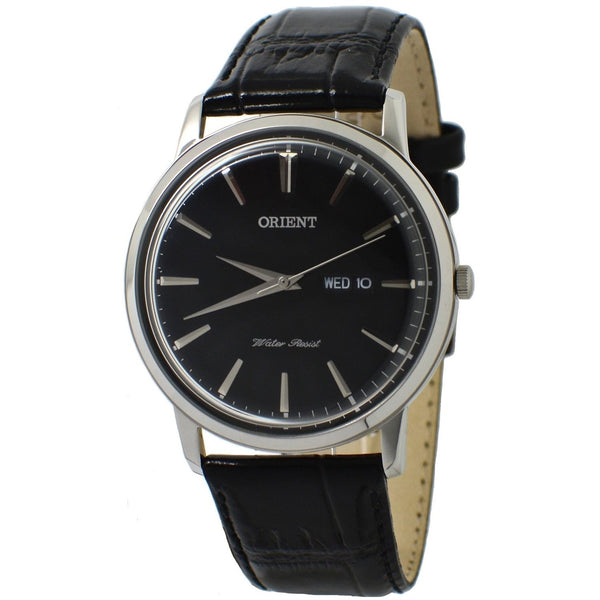 Orient Men's FUG1R002B6 Capital Black Leather Watch