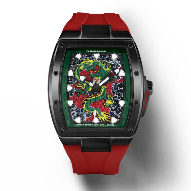Nsquare Dragon Overloed Automatic 44mm Black Red