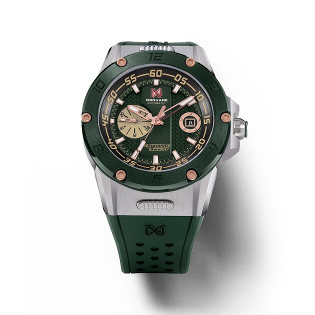 Nsquare Dynamic Race Automatic 44mm Green Steel