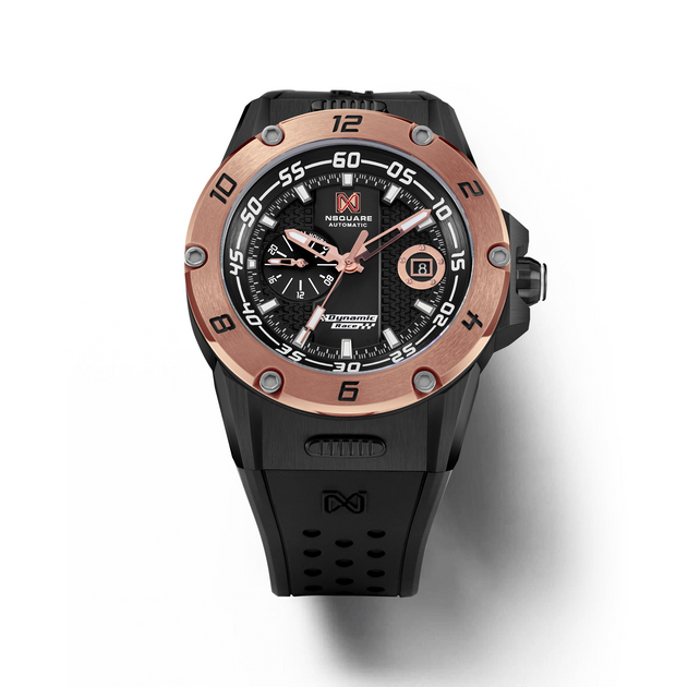 Nsquare Dynamic Race Automatic 44mm Black Rose Gold