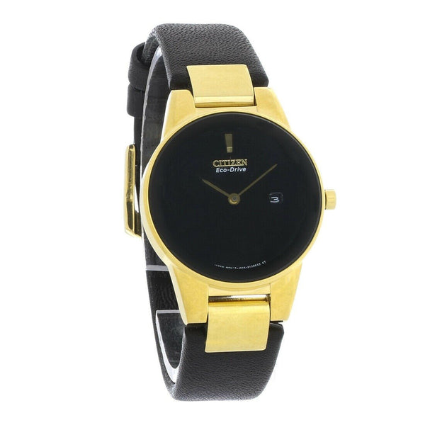 Citizen Women's GA1052-04E Axiom  Black Leather Watch