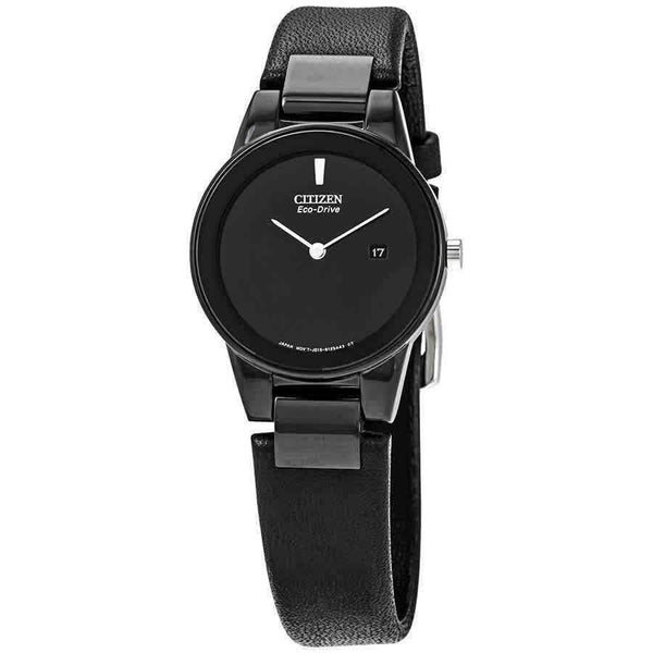 Citizen Women's GA1055-06E Axiom Black Leather Watch