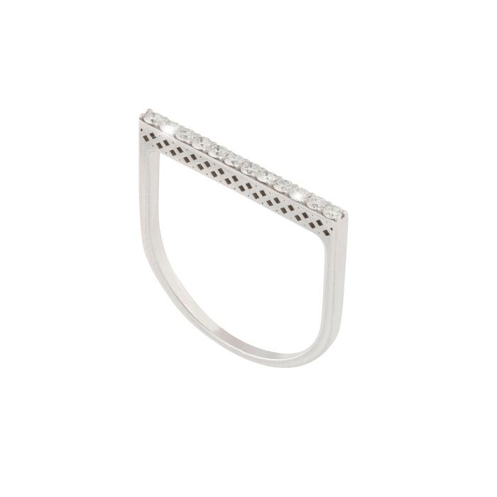 Baguette Riviera Ring