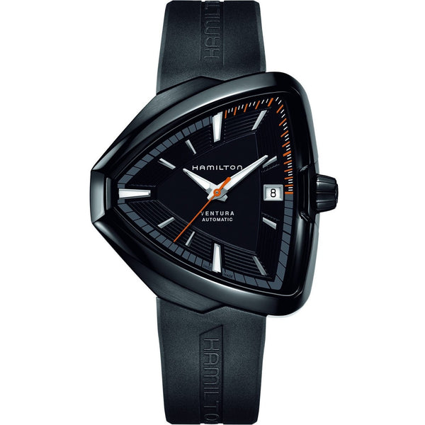 Hamilton Men's H24585331 Ventura Black Rubber Watch